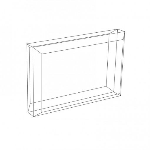 Diamond polished acrylic block with chamfered edge – 20 mm BF20