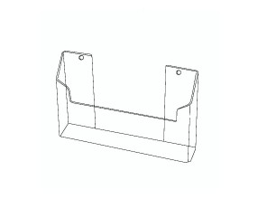 Wandprospekthalter Querformat KW3