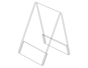 Acrylic A stand vertical P1