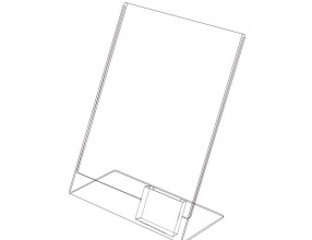 Acrylic L stand with holder P15