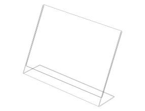 Acrylic L stand – horizontal P6