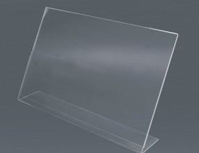 Acrylic L stand – horizontal P6