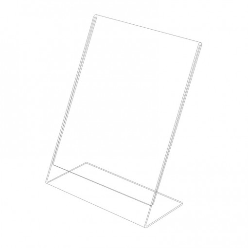 Acrylic L stand – vertical P6