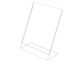 Acrylic L stand – vertical P6