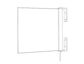 Edge light display without engraving PDB