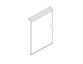 Slatwall anti – frame SSA1