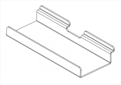 Slatwall shelf SSP.7