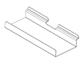 Slatwall shelf SSP.7