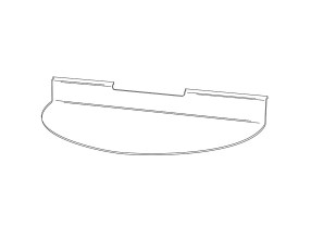 Slatwall shelf SSP.4