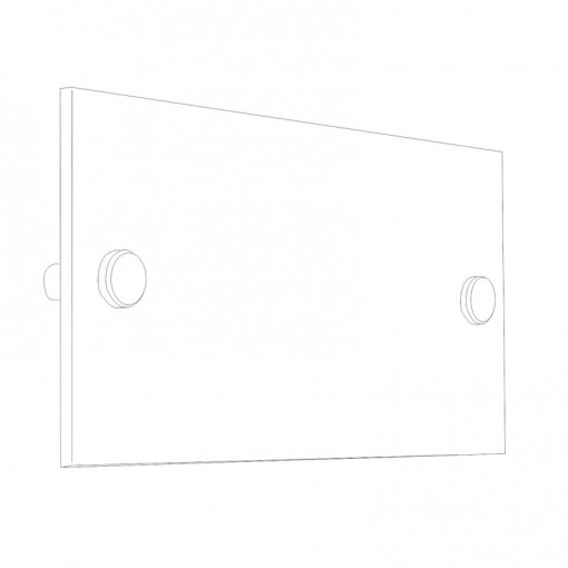 Plaque de porte simple avec gravure B