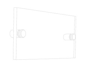 Plaque de porte double face DT