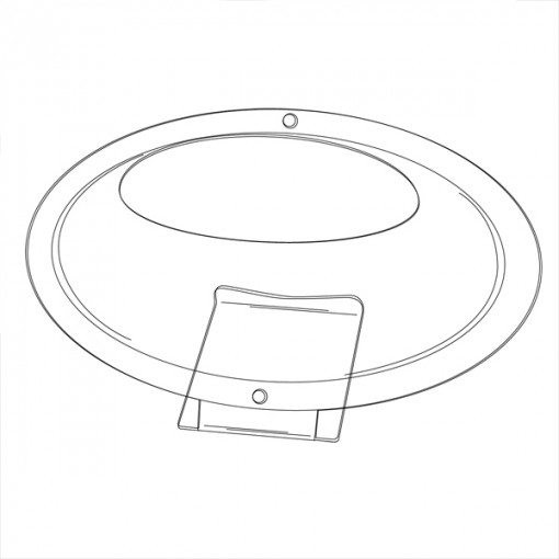 Récipient posé à plat D4