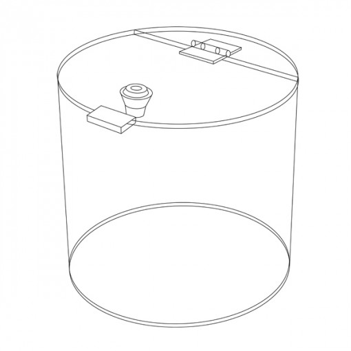 Cylinder losbox with lock D9