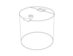 Cylinder losbox with lock D9